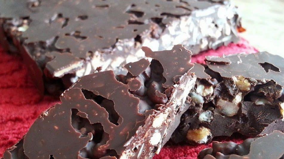 Turrón de chocolate saludable