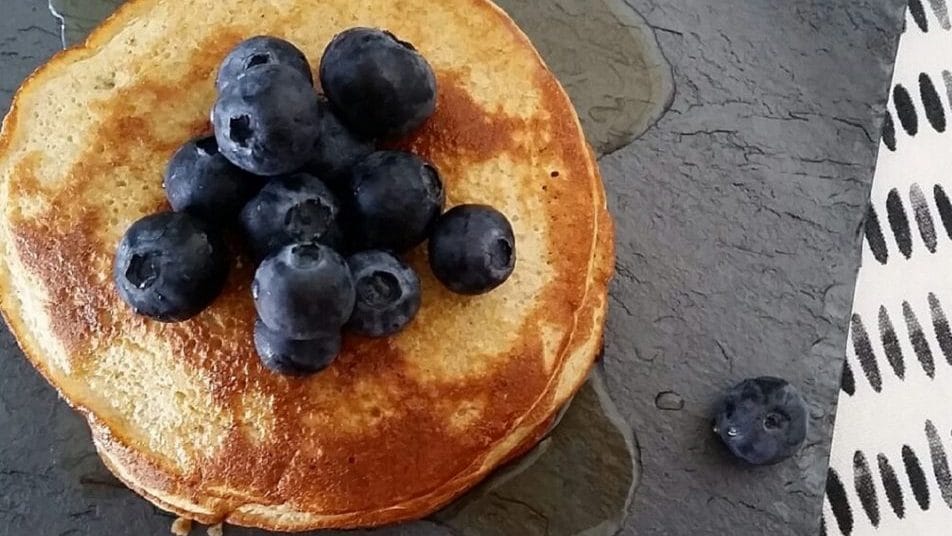 Pancakes de plátano y avena