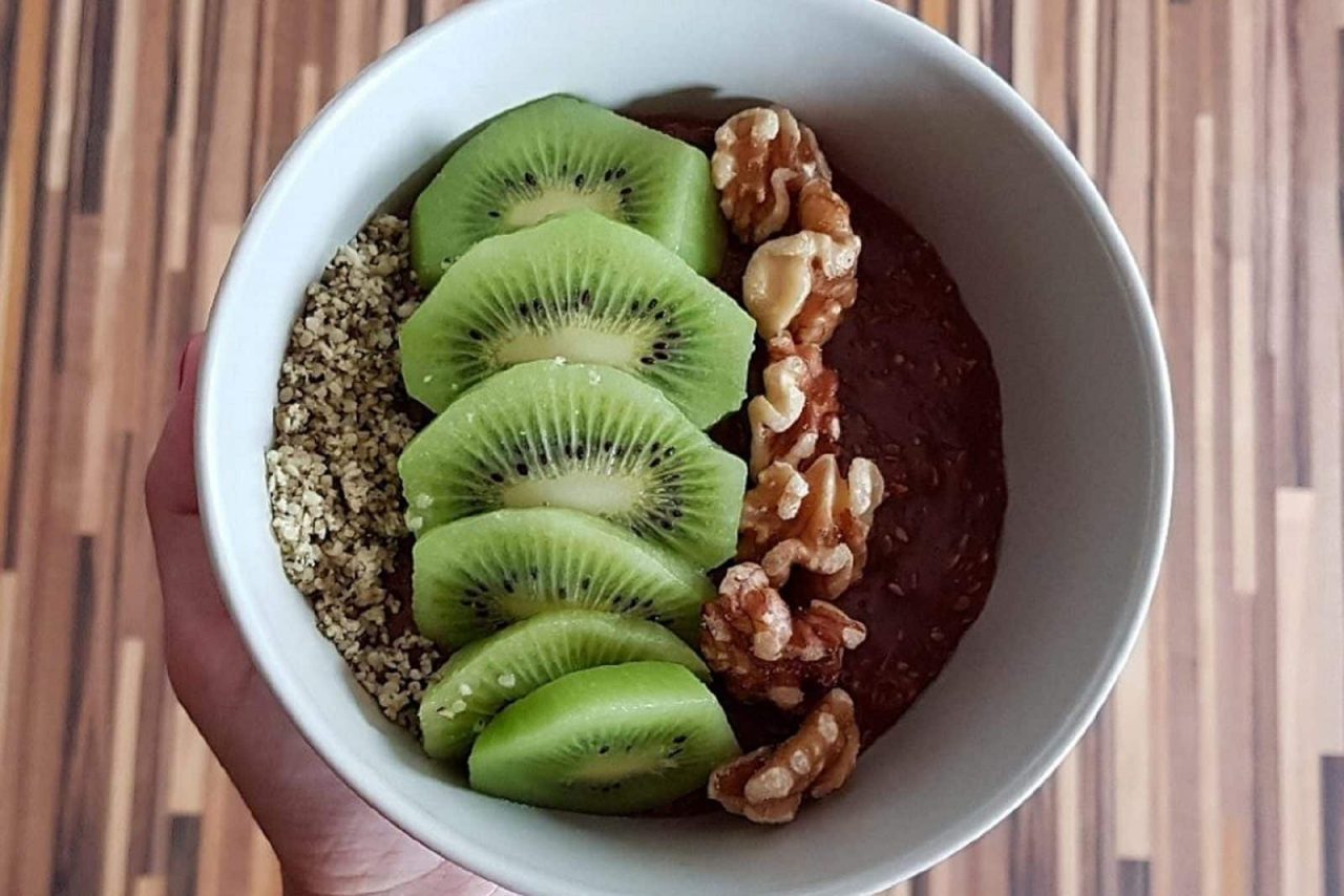 Porridge vegano de avena