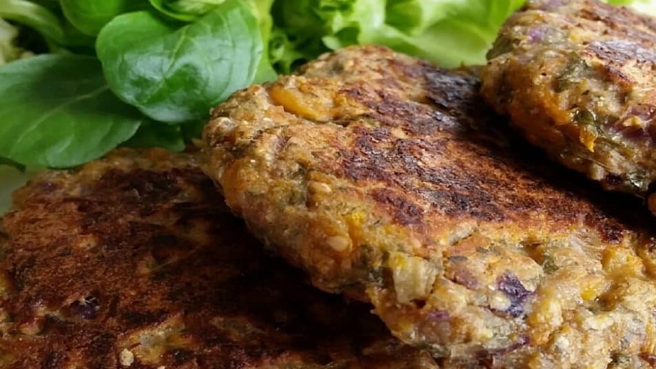 Hamburguesas vegetarianas de calabaza