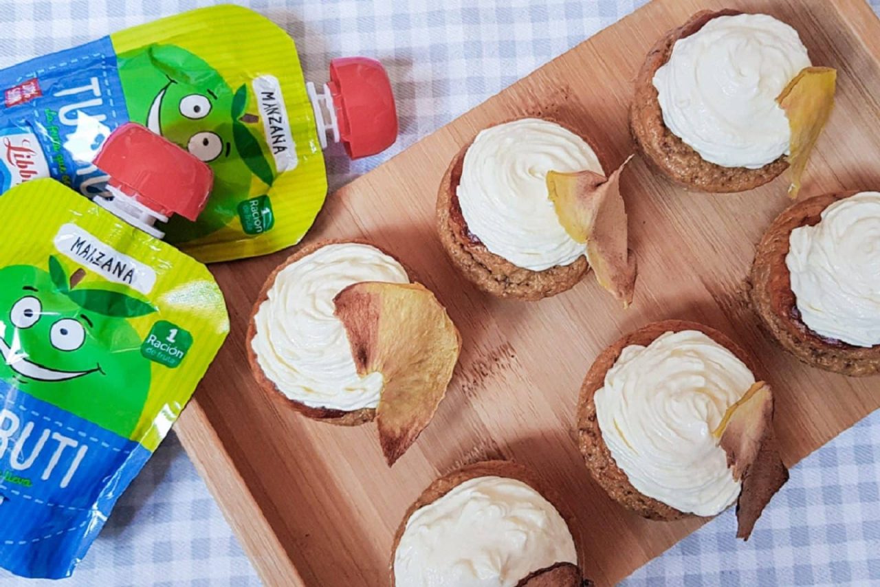 Cupcakes de avena y manzana con Tufruti Libbys
