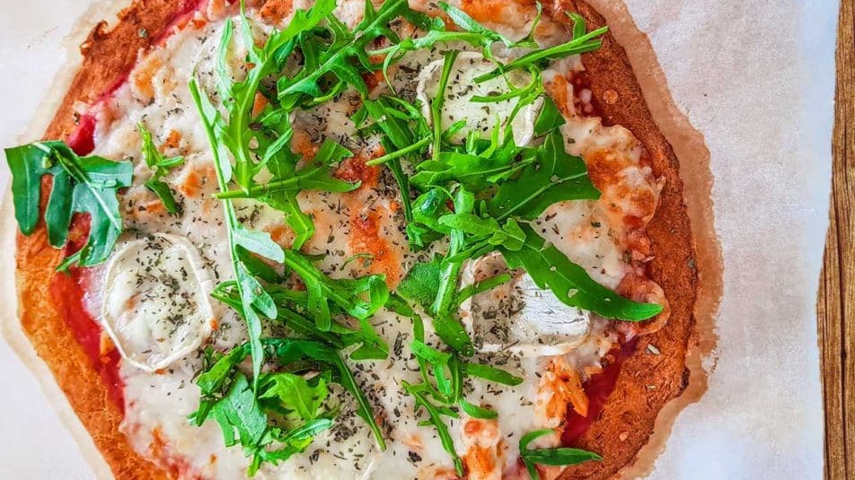 Pizza con base de calabaza sin gluten