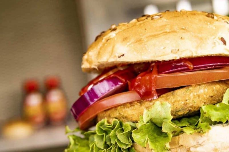 Hamburguesa vegetariana de calabaza
