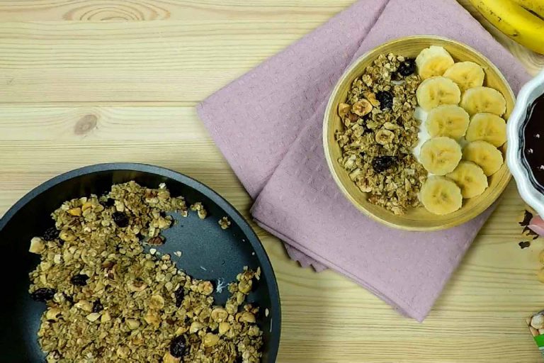 granola saludable sin horno