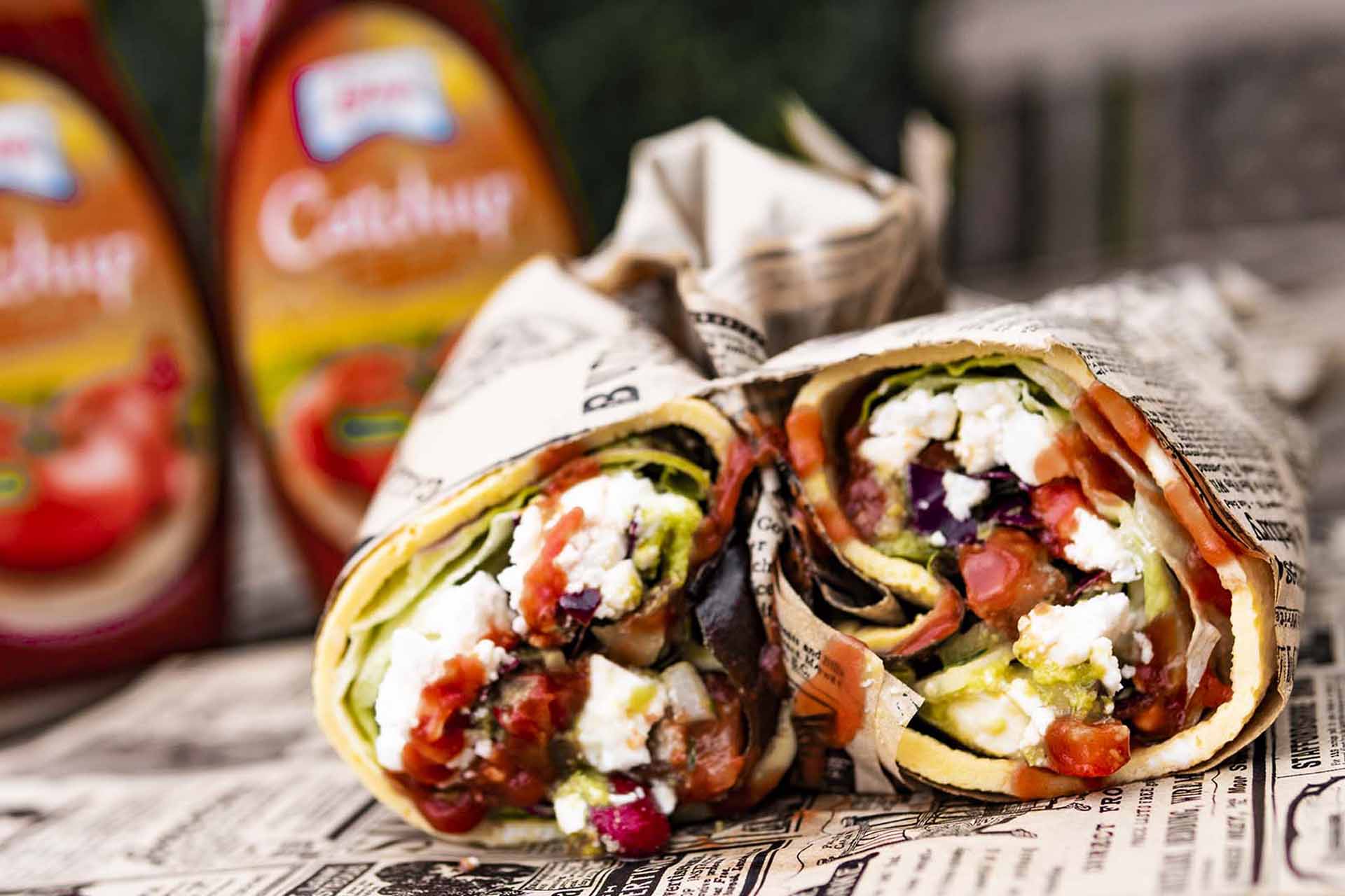 Burritos mexicanos bajos en hidratos