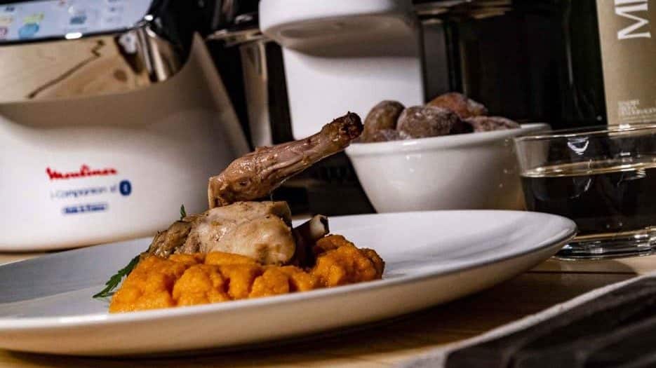 Receta de conejo en salmorejo de María Alcázar con Moulinex