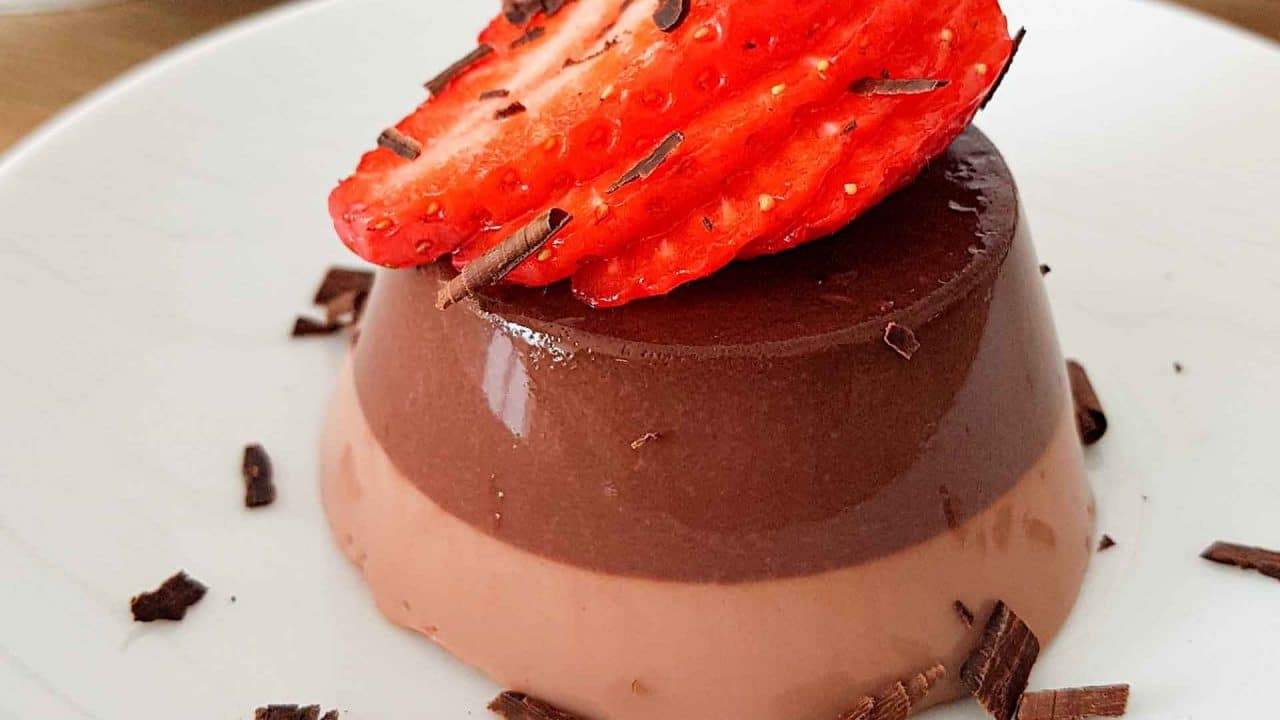 Flan de chocolate sin azúcar