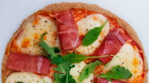Pizza con base de avena