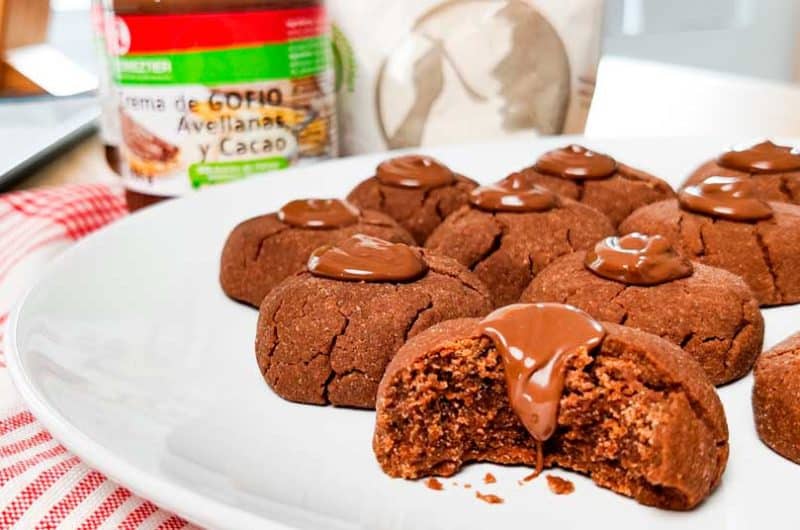 Galletas de crema de gofio y cacao, fáciles e irresistibles