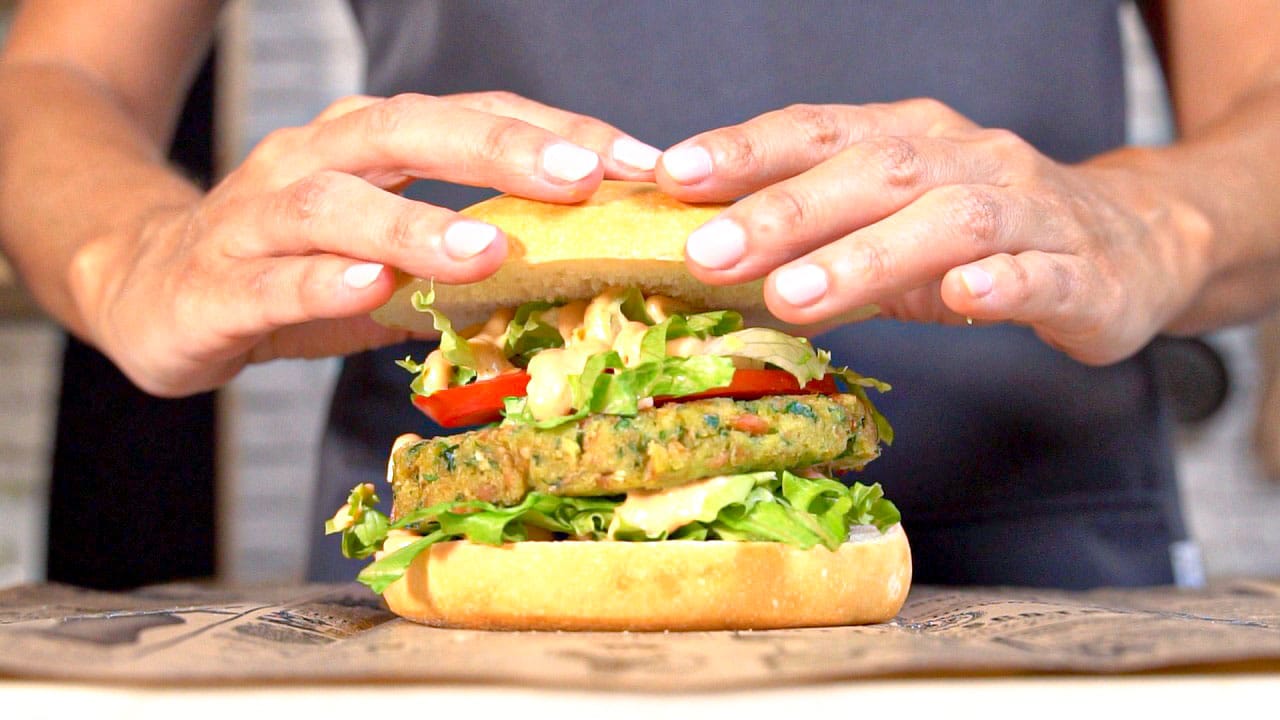 Hamburguesa de atún