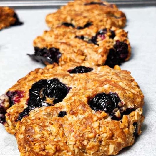 Galletas de avena con arándanos