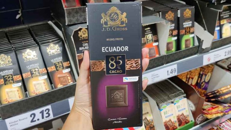 Tableta de chocolate 85% JD Gross cara delantera