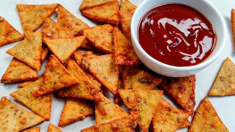 Nachos de pollo fit